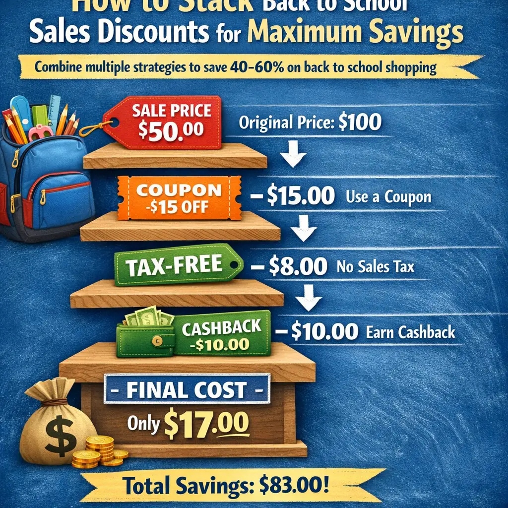 How to stack back to school sales discounts for maximum savings