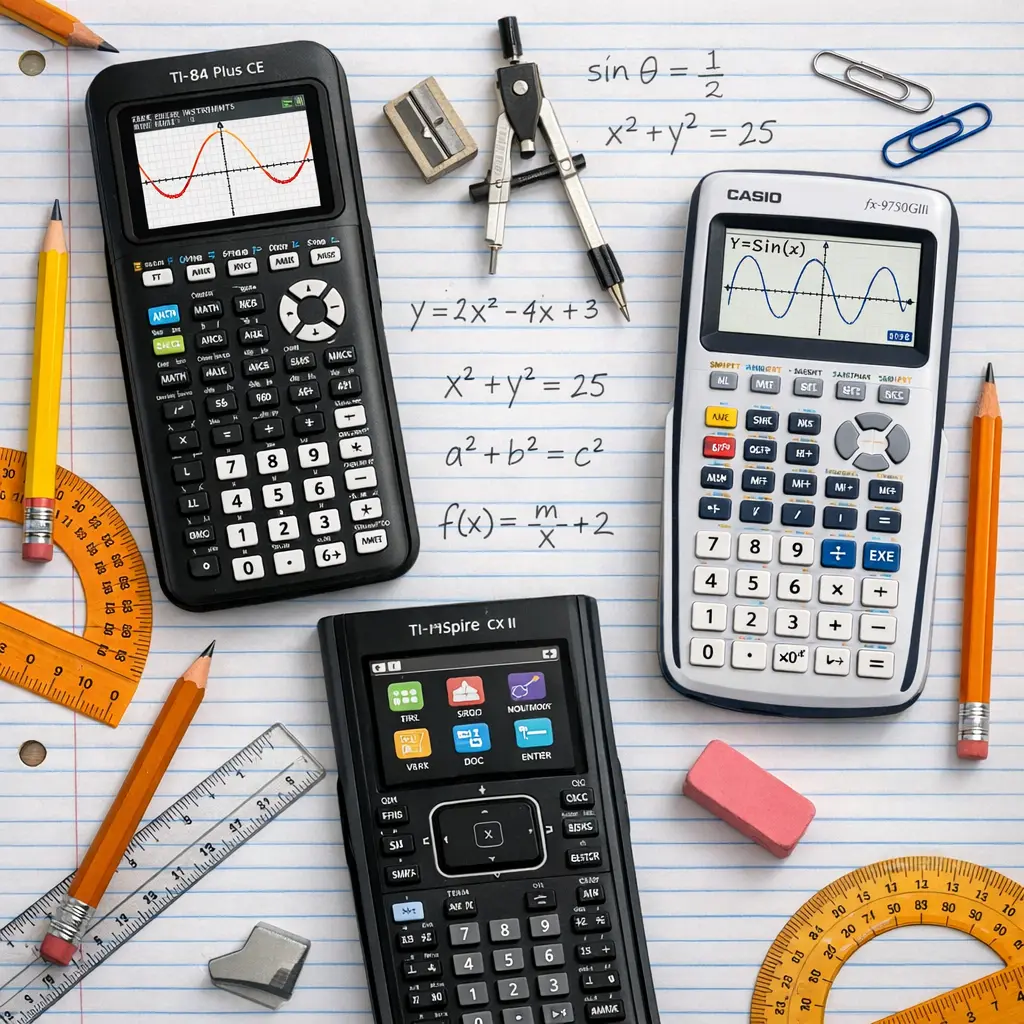 Best calculators for high school math including TI-84 Plus CE and Casio graphing calculators