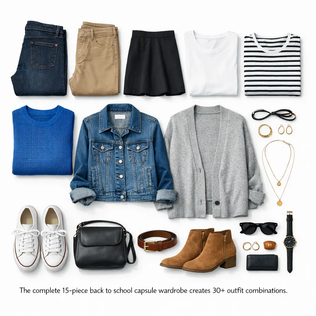back to school capsule wardrobe